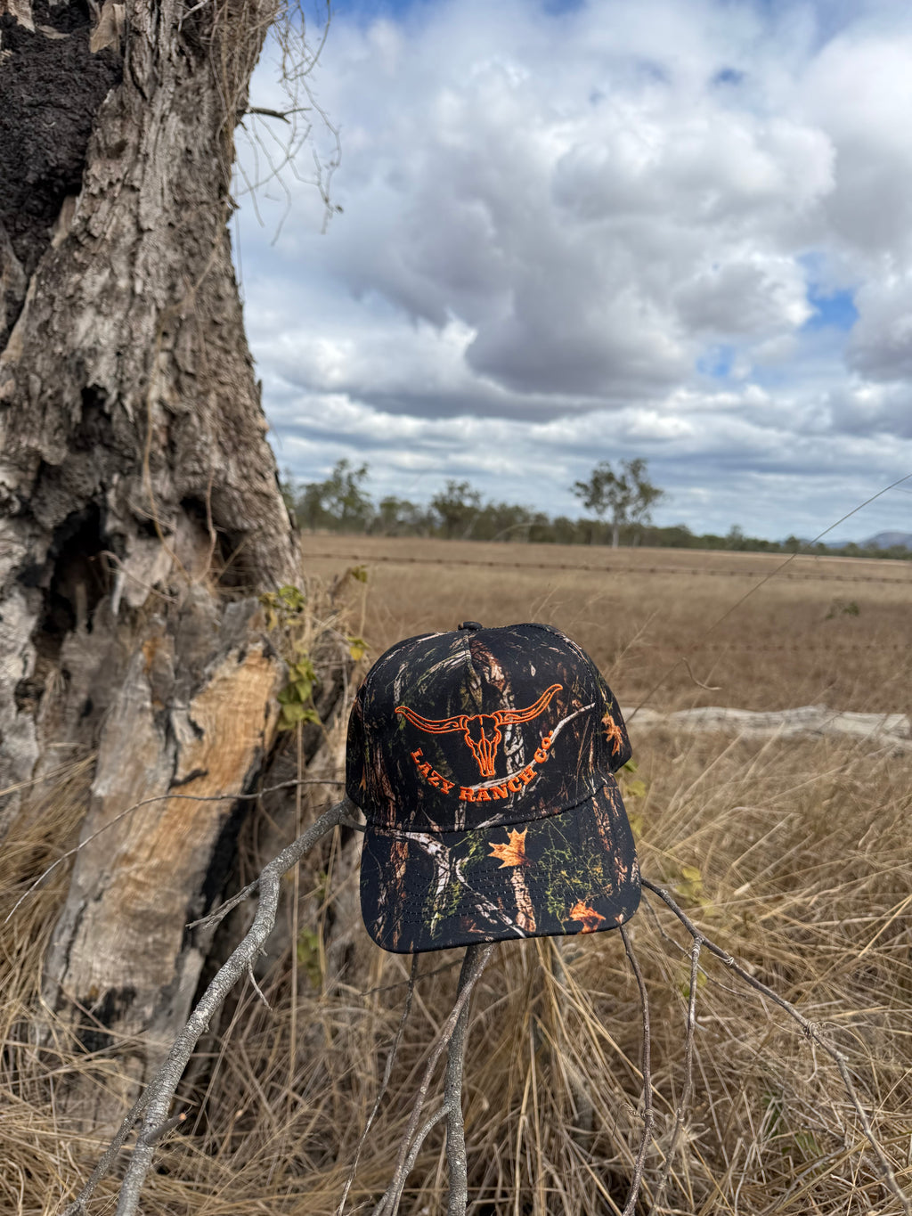 Embroidered Lazy Ranch Cap - CAMOUFLAGE