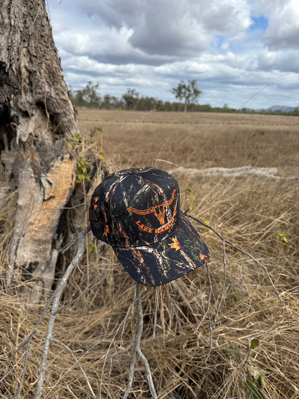 Embroidered Lazy Ranch Cap - CAMOUFLAGE