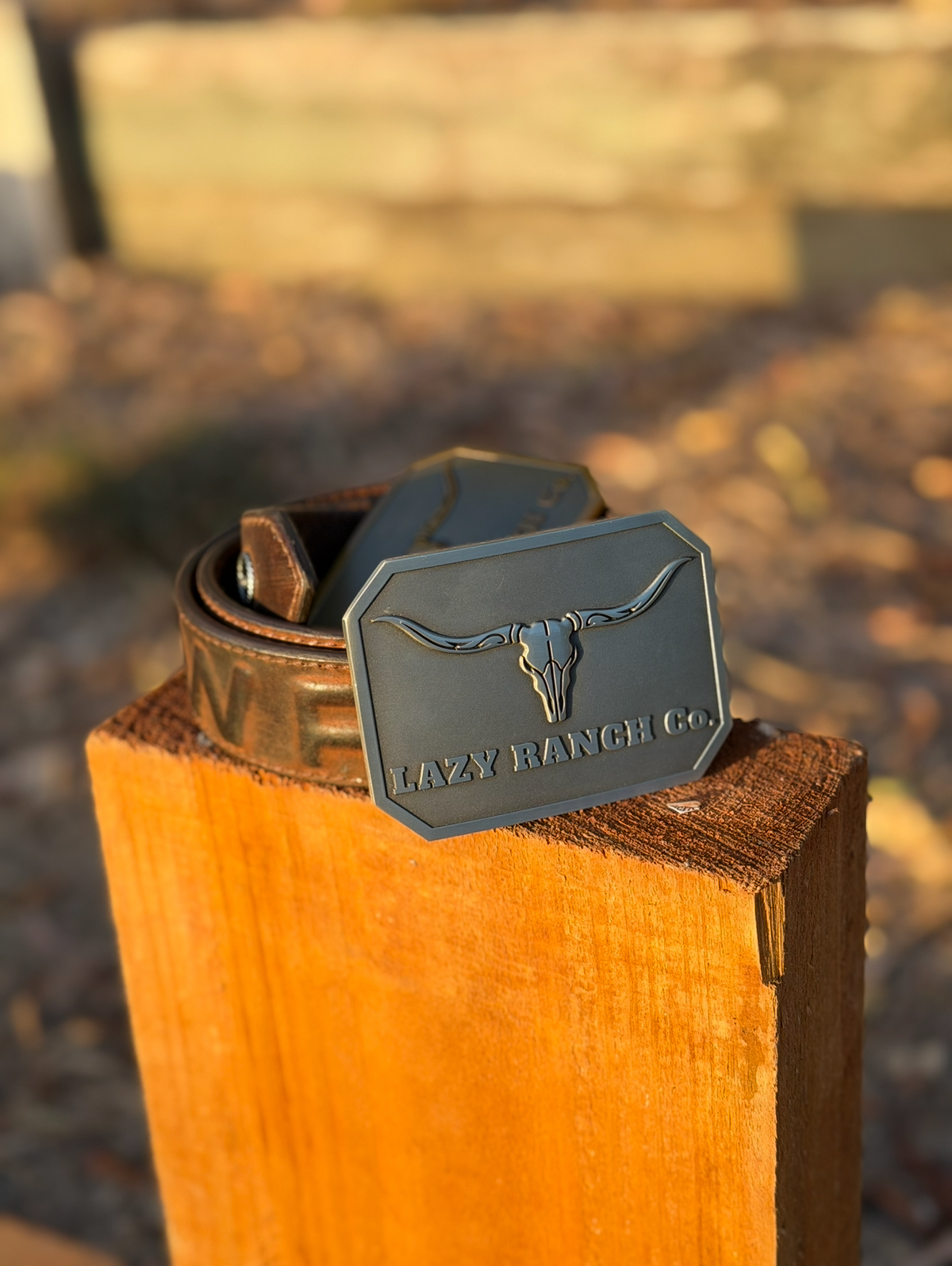 Lazy Ranch Co. Belt Buckle