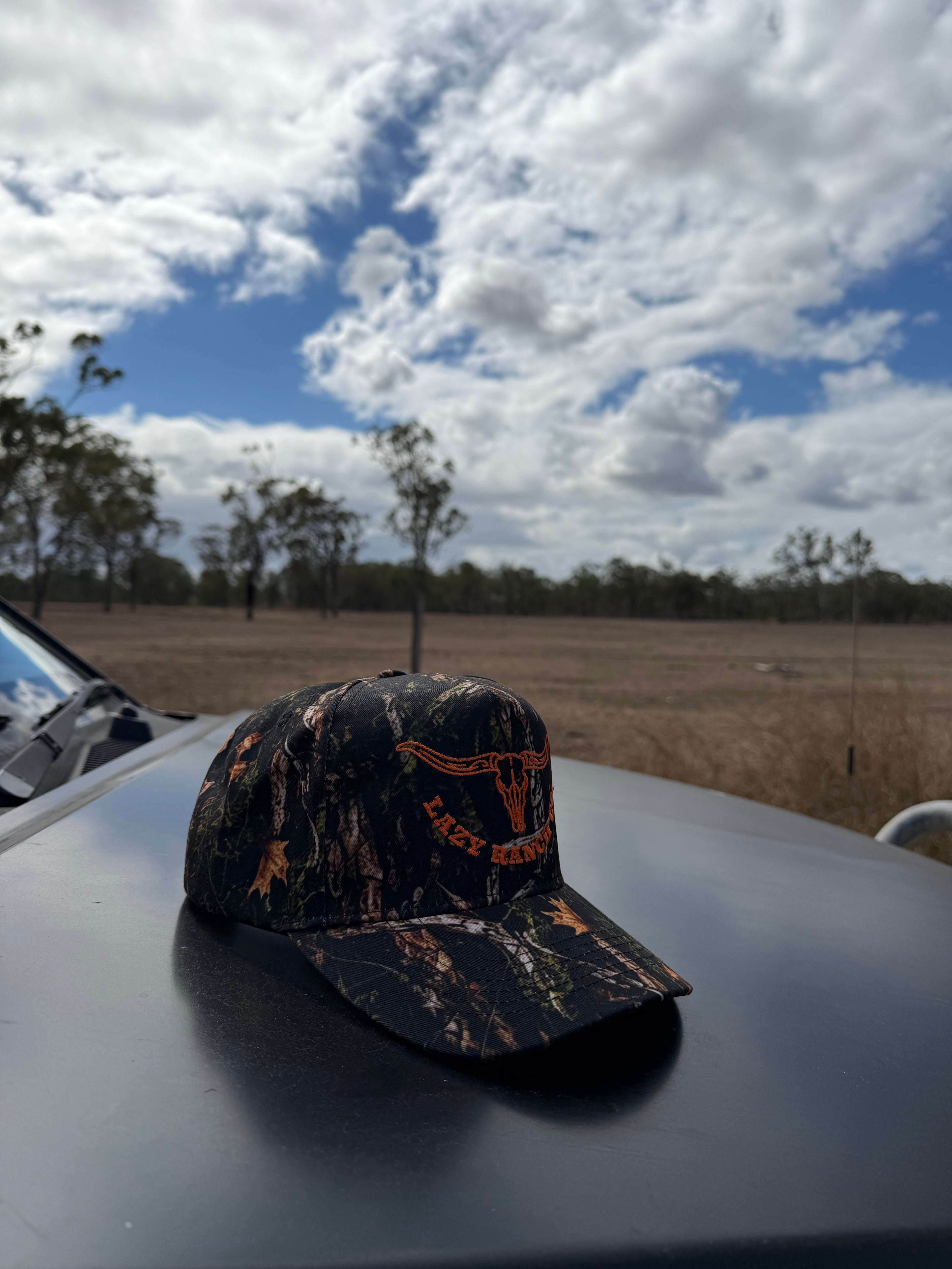 Embroidered Lazy Ranch Cap - CAMOUFLAGE