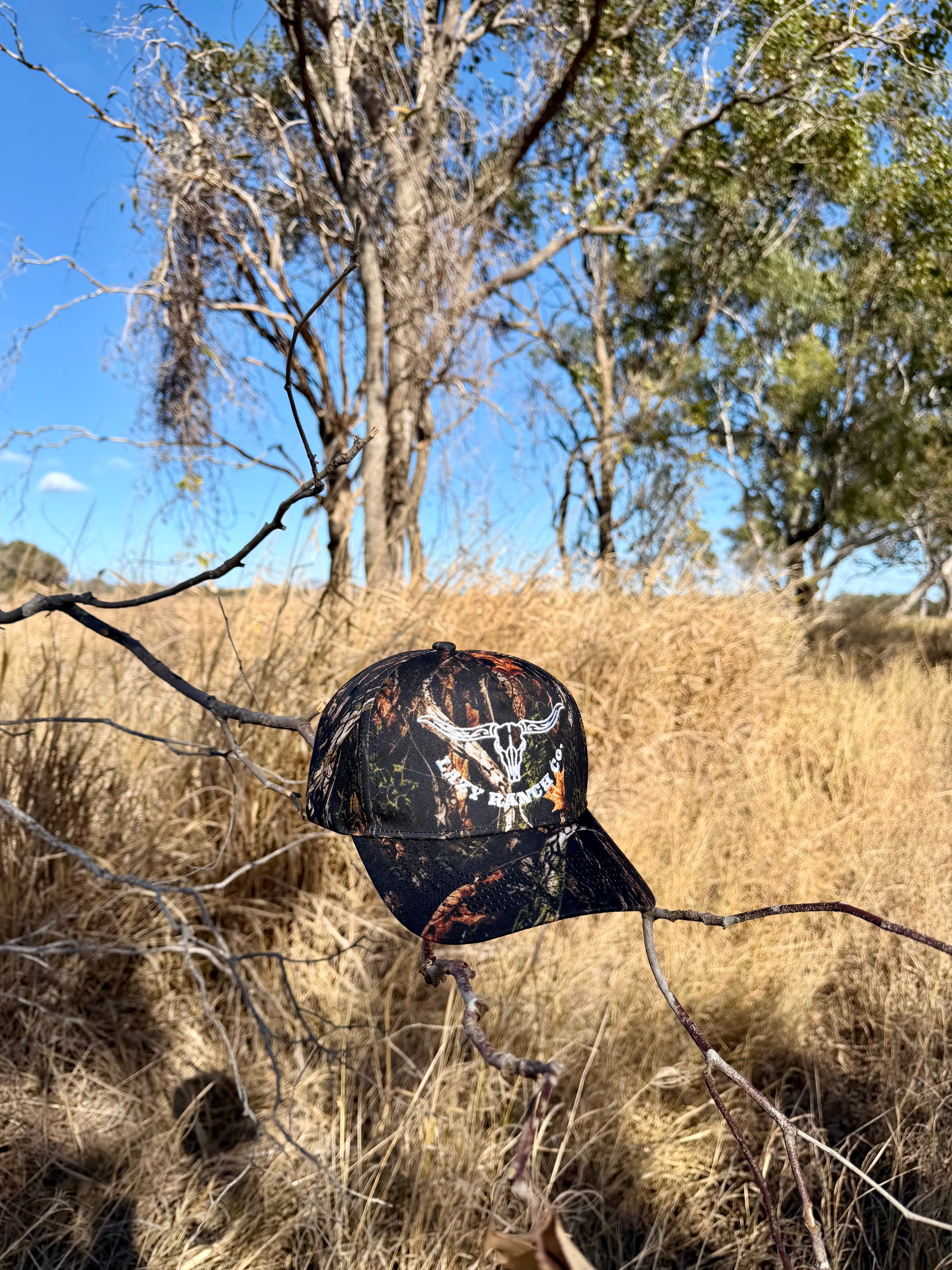 Embroidered Lazy Ranch Cap - CAMOUFLAGE
