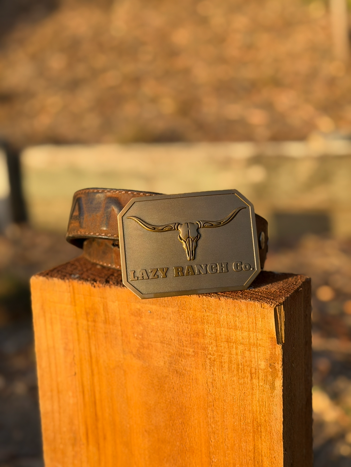 Lazy Ranch Co. Belt Buckle